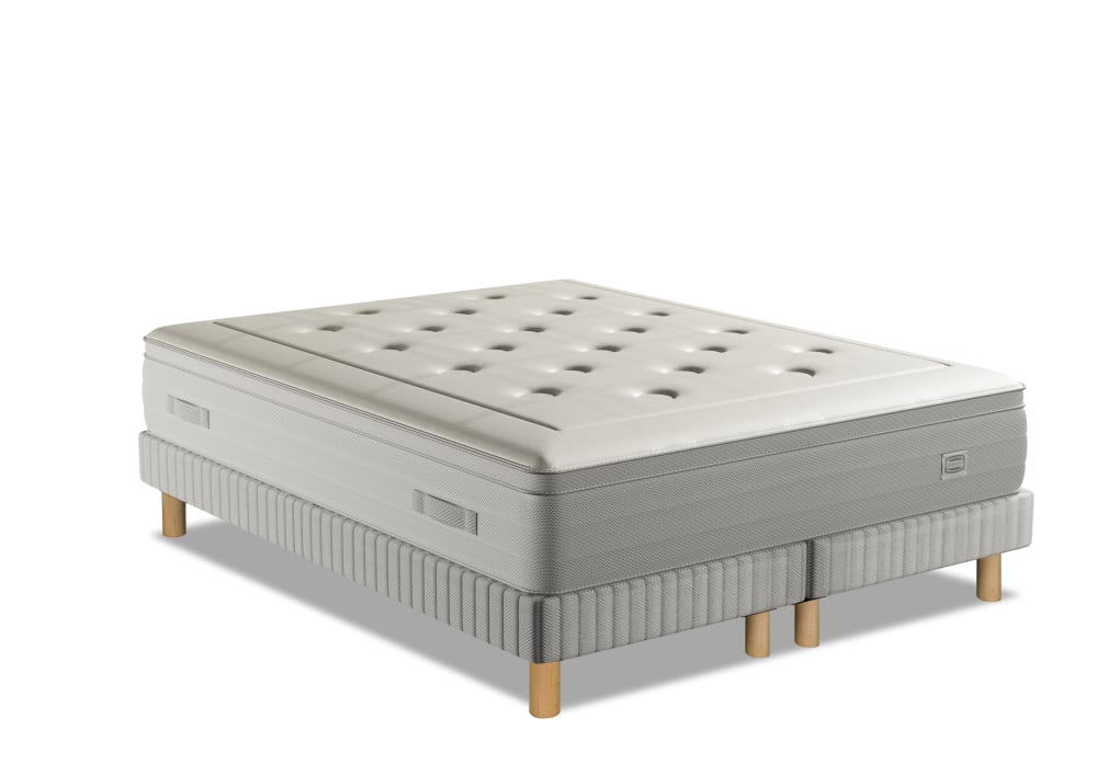 Ens reflexion 180x200 matelas h33 hybride, ferme, 2 sommiers - Maisons du Monde