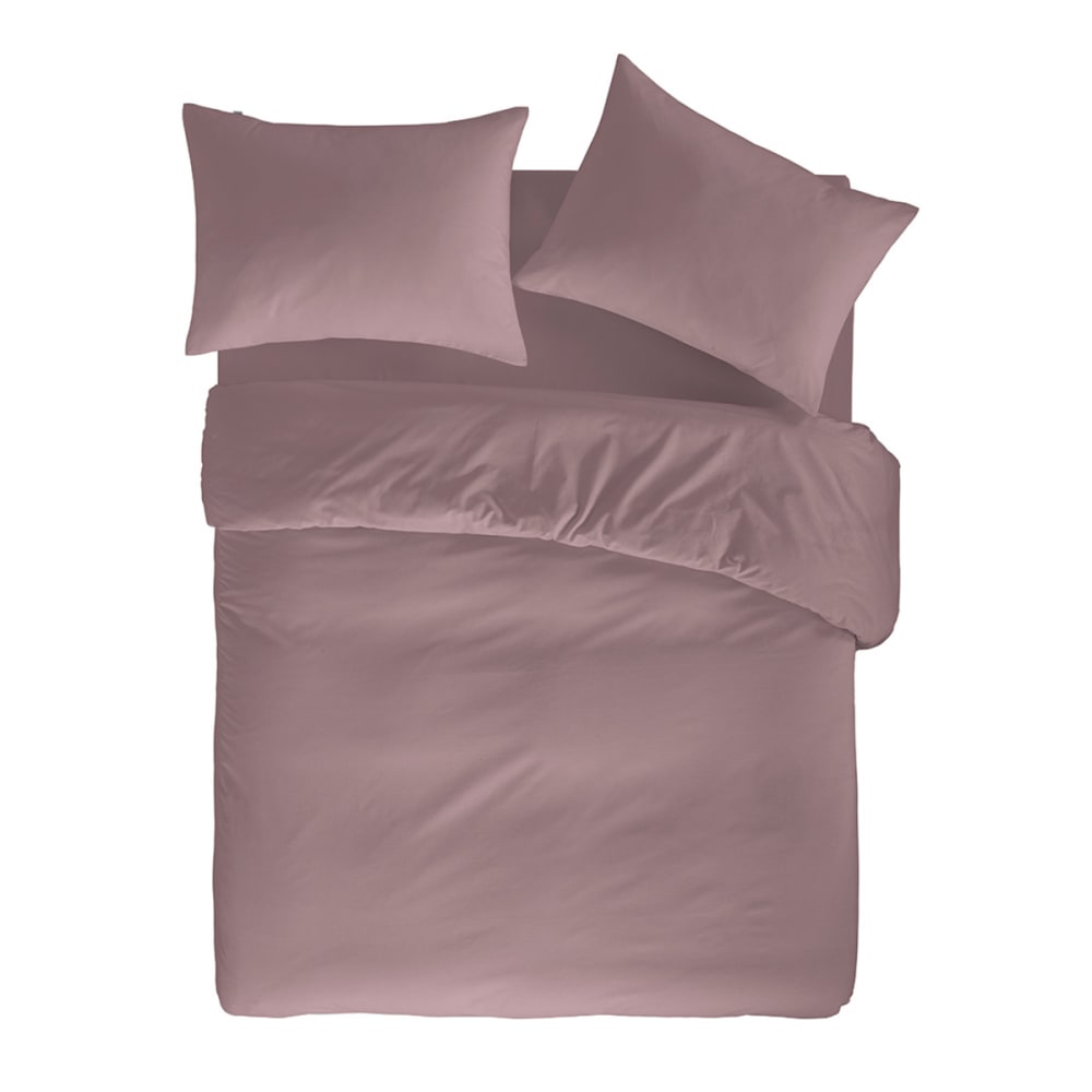 Housse de couette en coton mauve 140x200 cm — vue 3