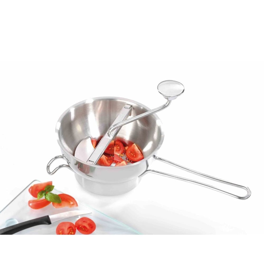 Passe-légumes 3mm en acier inoxydable argent