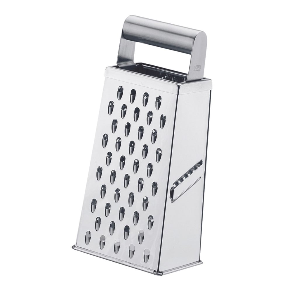 Grattugia quadra acciaio inox argento - Modello Contemporaneo - Argentato - Acciaio inossidabile