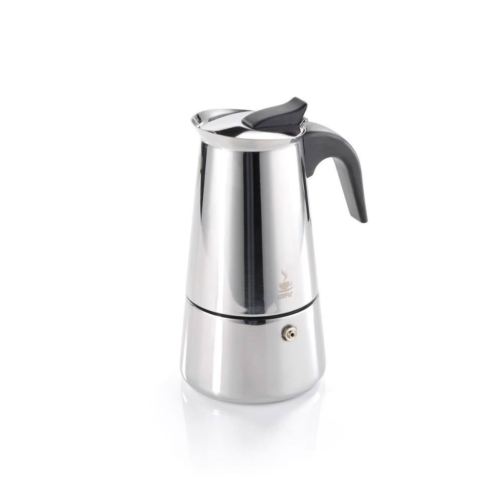 Machine a espresso 4 tasses en acier inoxydable argent Machine a espresso 4 tasses en acier inoxydable argent