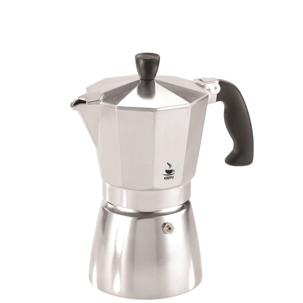 Machine à espresso 6 tasses en aluminium argent Machine à espresso 6 tasses en aluminium argent