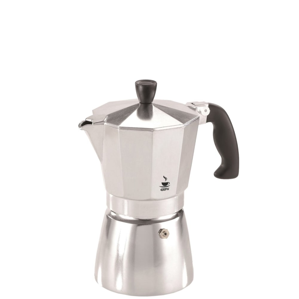 Cafetière expresso 3 tasses en aluminium argent