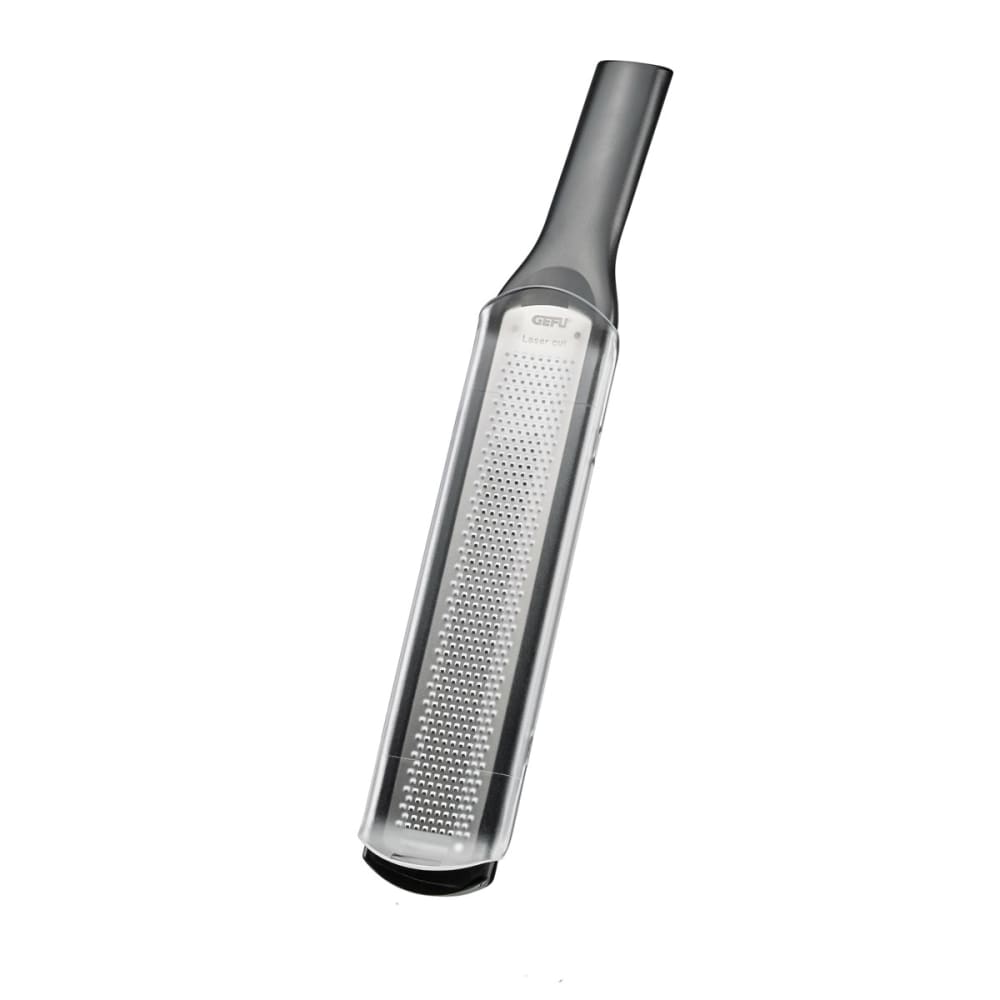 Grattugia con taglio fino acciaio inox nero/argento - Modello Contemporaneo - Argentato - Acciaio inossidabile