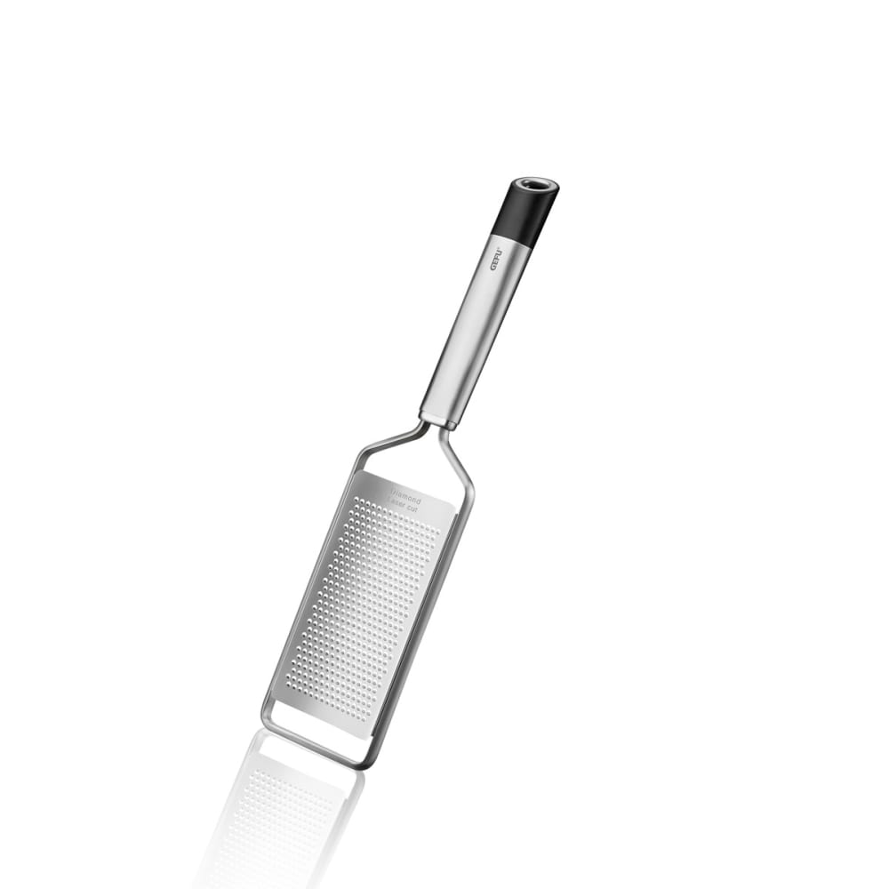 Râpe fine en acier inoxydable argent