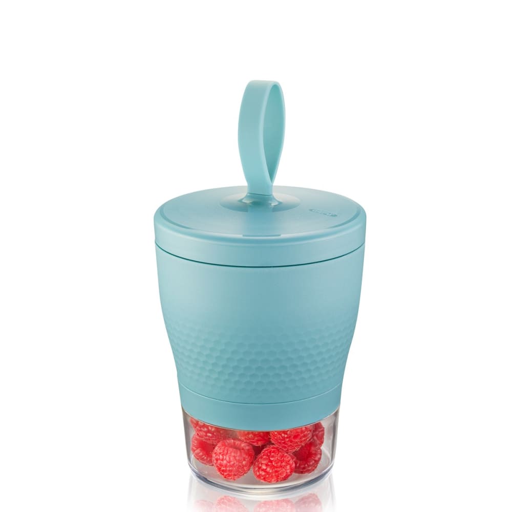 Snack Box 570 ml e 185 ml azzurro cielo PP - Modello Contemporaneo - Blu - PES - Poliestere
