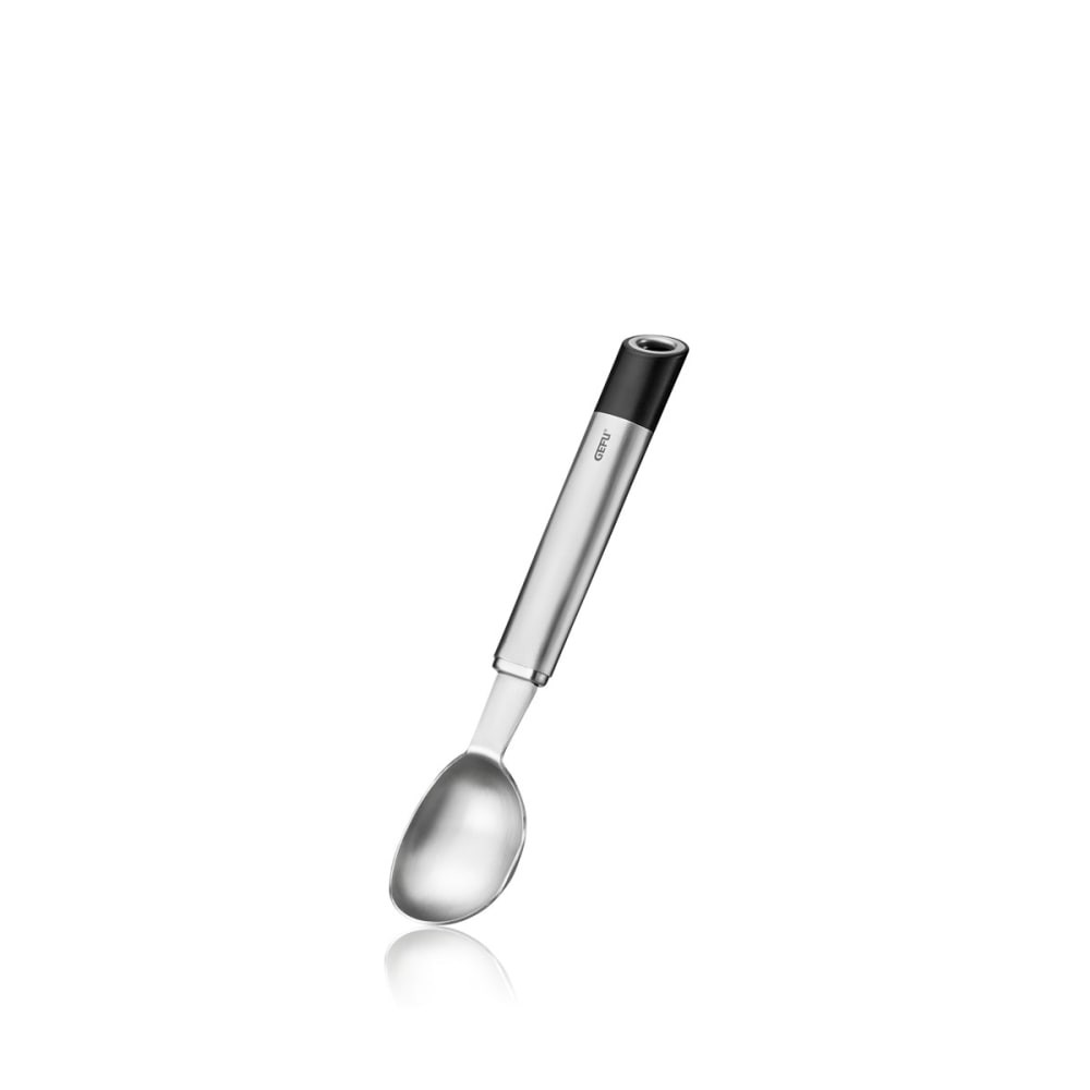 Cuillère à glace en acier inoxydable argent Cuillère à glace en acier inoxydable argent