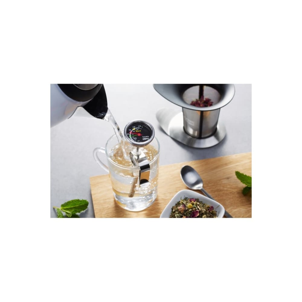 Thermomètre à thé et à lait en acier inoxydable argent - Maisons du Monde