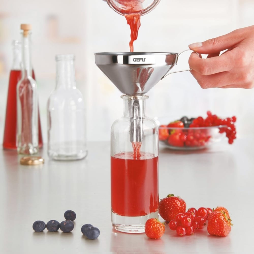 Entonnoir pour bocal à conserve en acier inoxydable argent 10,5cm - Maisons du Monde