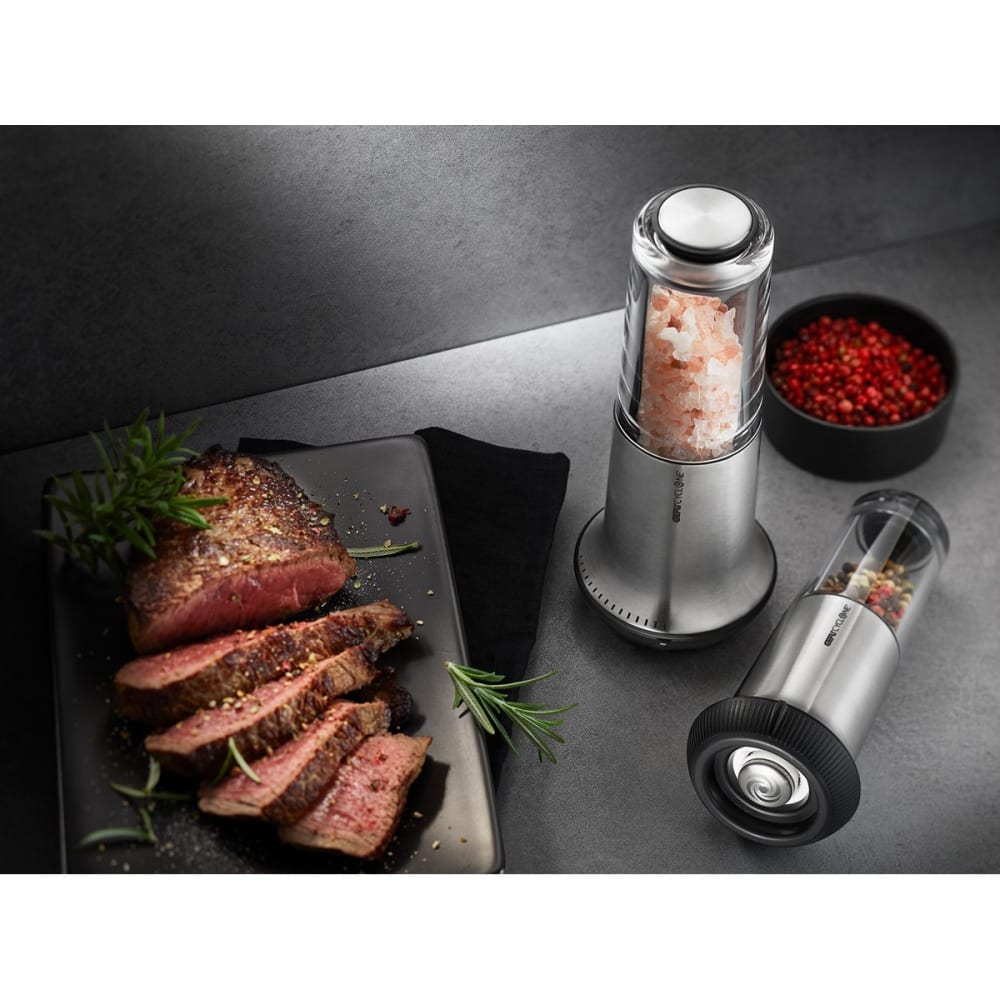Macinino da sale o pepe L acciaio inox nero/argento - GEFU