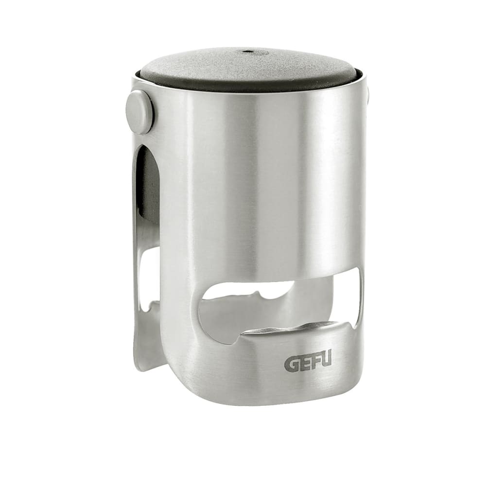 GEFU Bouchon de bouteille mousseux Champagne en acier inoxydable argent style contemporain Argenté