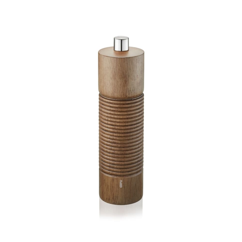 Moulin à sel et à poivre en bois marron H18cm