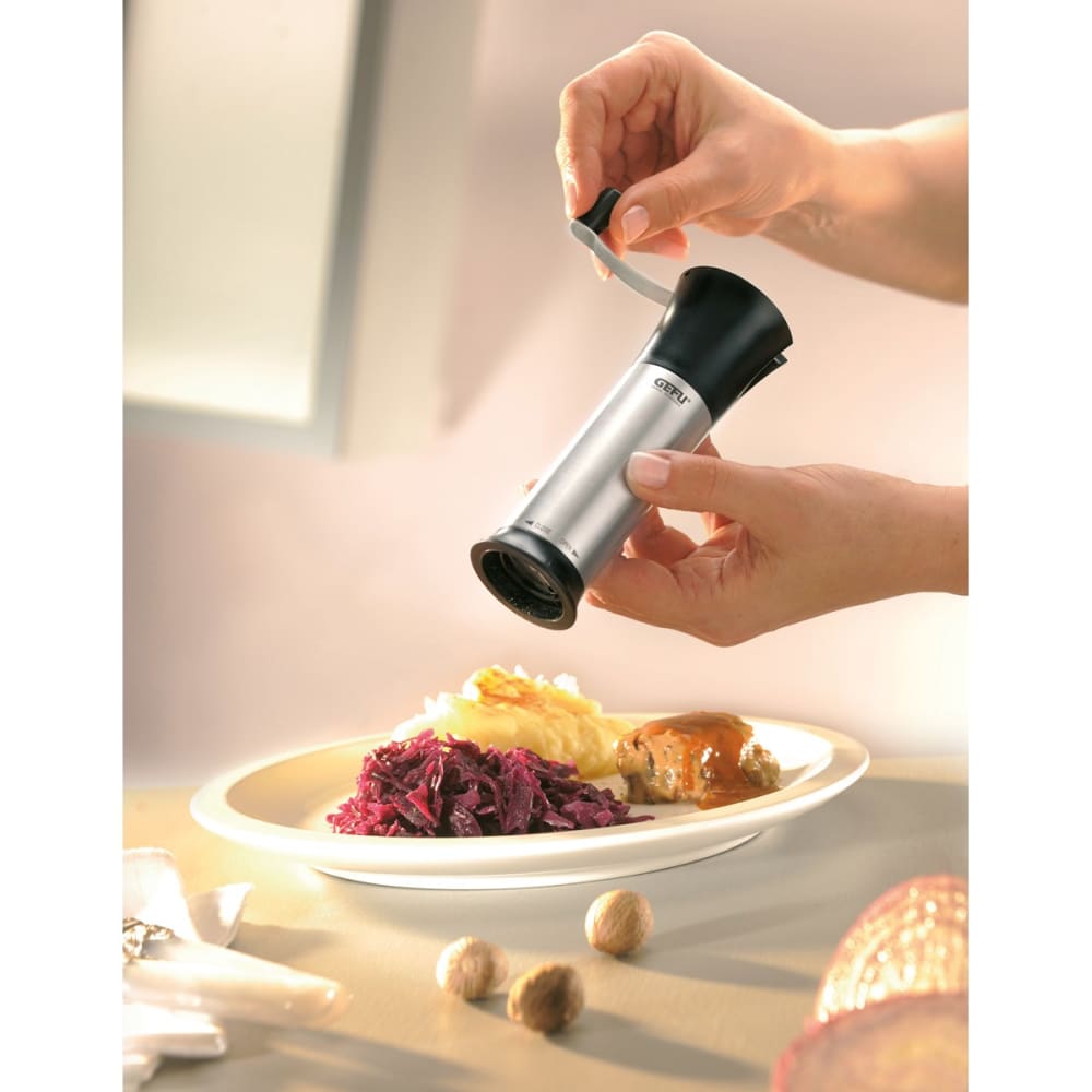 Macina per noce moscata acciaio inox nero/argento - GEFU