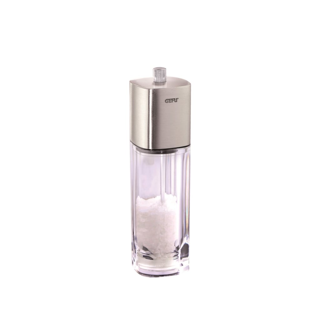 Moulin à poivre et à sel en acier inoxydable argent Moulin à poivre et à sel en acier inoxydable argent