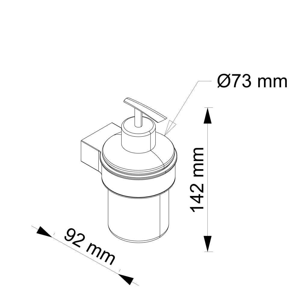 Distributeur savon en alu laqué à fixer - Maisons du Monde