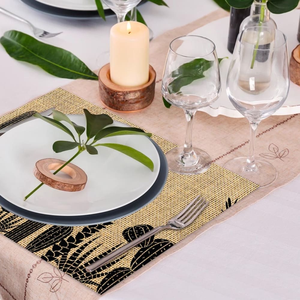 Set de table en toile de jute style bohème cactus 42x30cm - Maisons du Monde