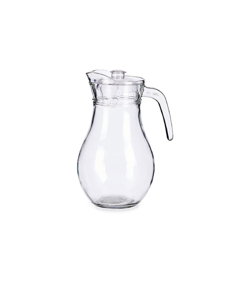 Carafe à jus de fruits en verre et bouchon plastique 1,8L