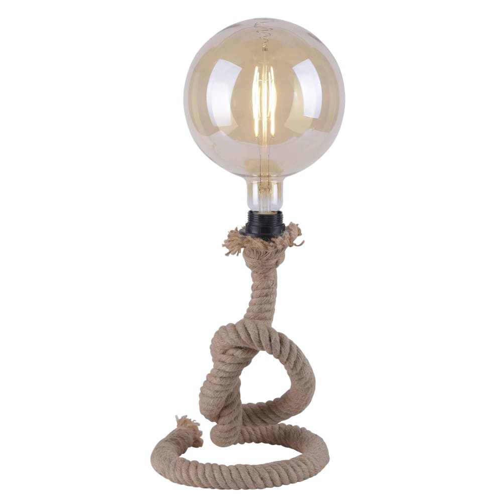 Paul Neuhaus Lampe de table en rattan naturel style inspirations d'ailleurs Marron Rotin