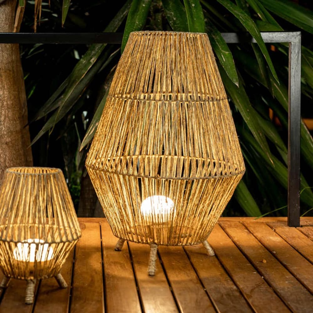Lampadaire sans fil extérieur rechargeable avec télécommande diamètre - Maisons du Monde