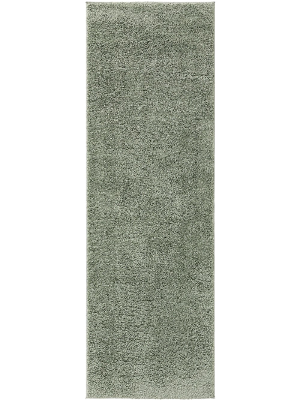 Alfombra de pasillo verde claro 80x240