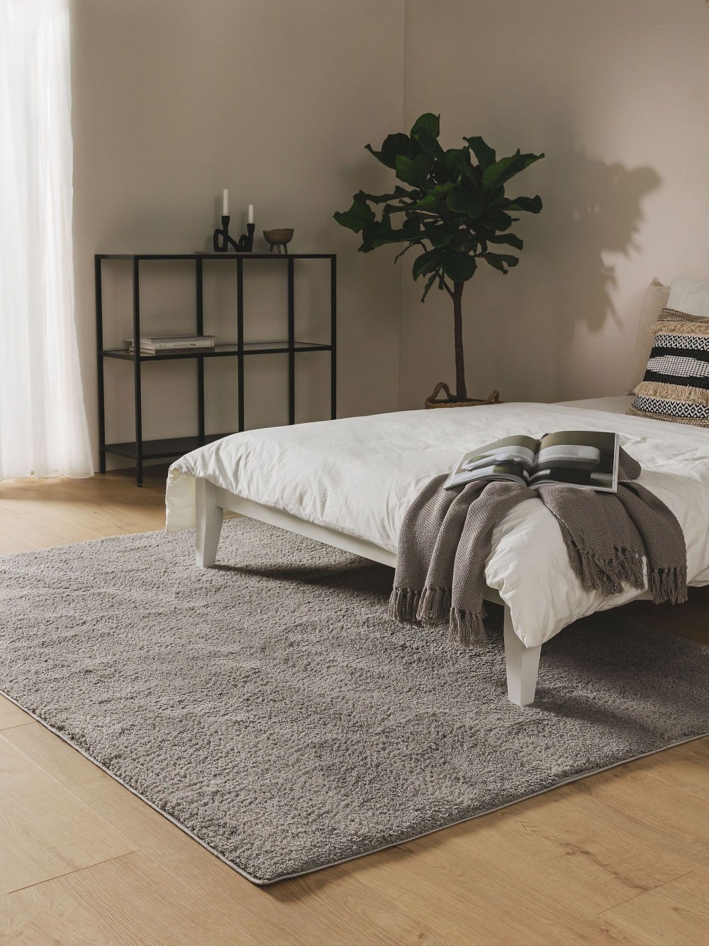 Hochflorteppich grau 120x170 - Maisons Du Monde