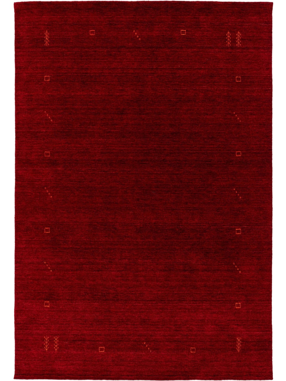 Tapis de laine rouge