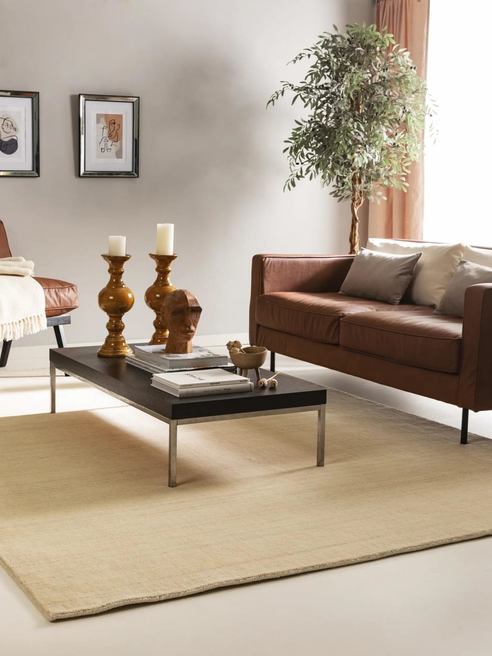 Tapis de laine crème 300x400 - Maisons du Monde