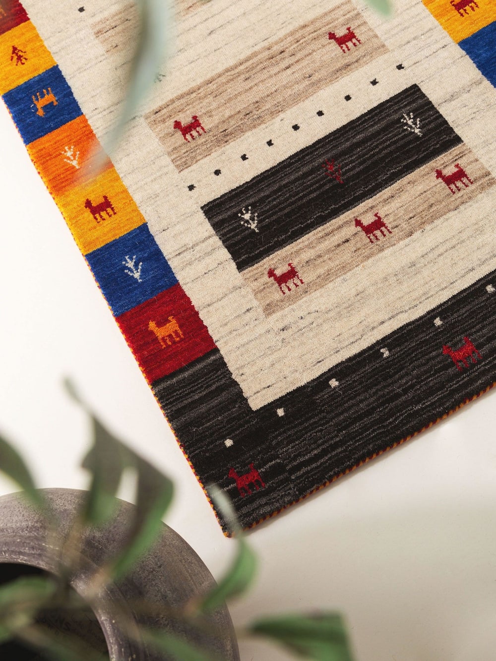 Tapis de couloir en laine multicouleur 80x250 — vue 4