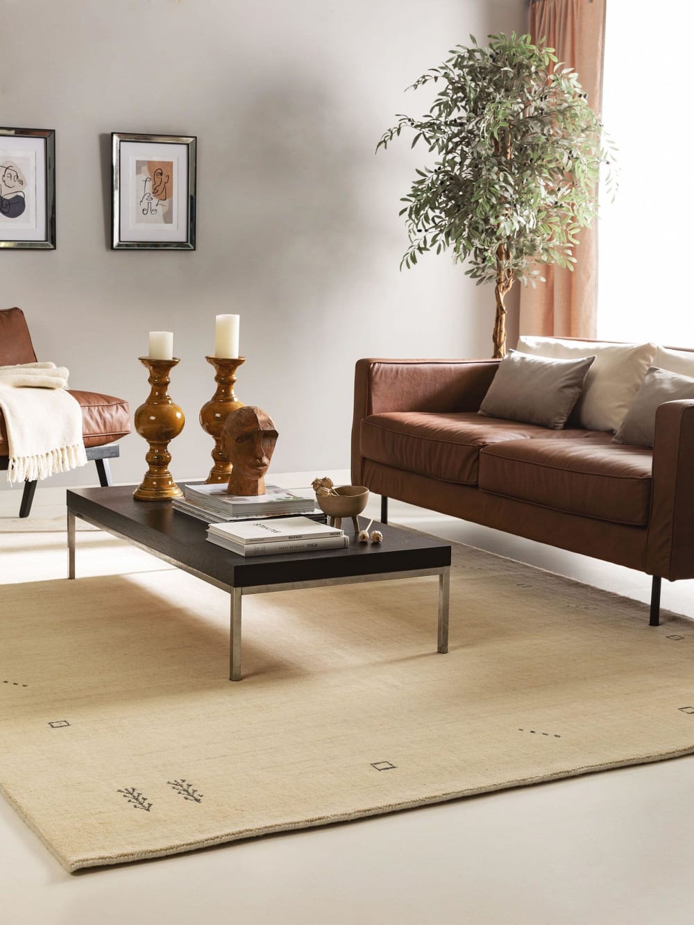 Alfombra de lana crema 160x230 - Maisons du Monde
