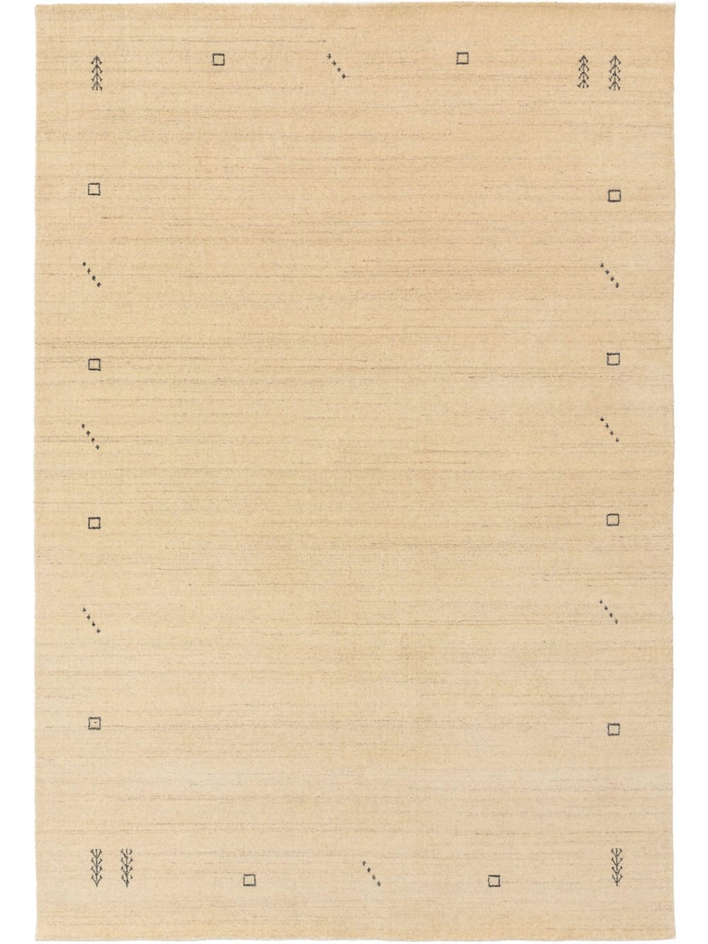 Tapis de laine crème