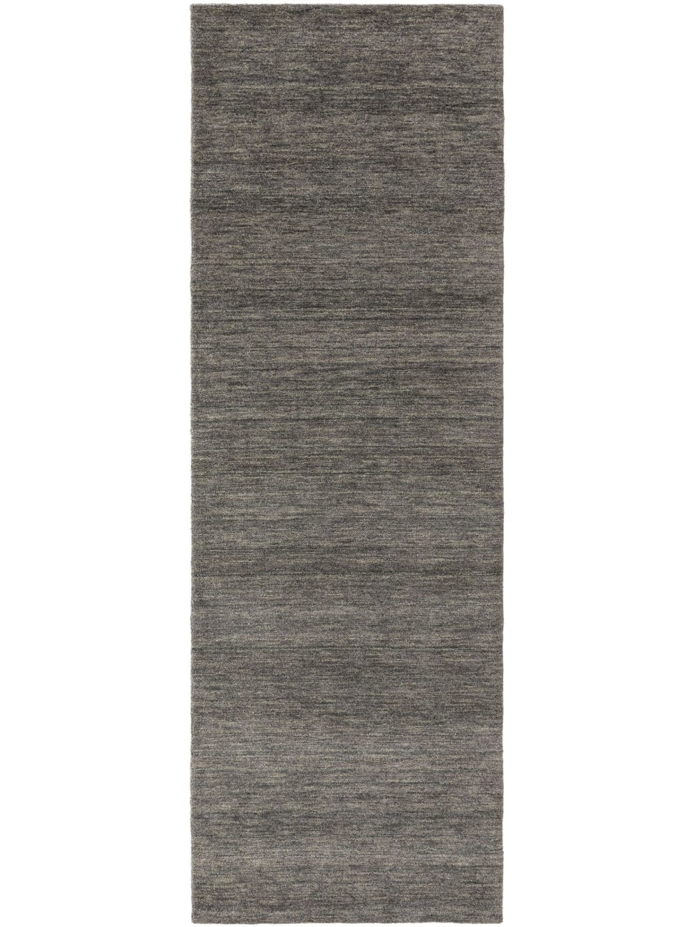 Tapis de couloir en laine gris 80x250