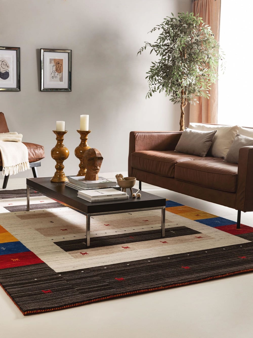 Tapis de laine multicouleur 120x170 — vue 3