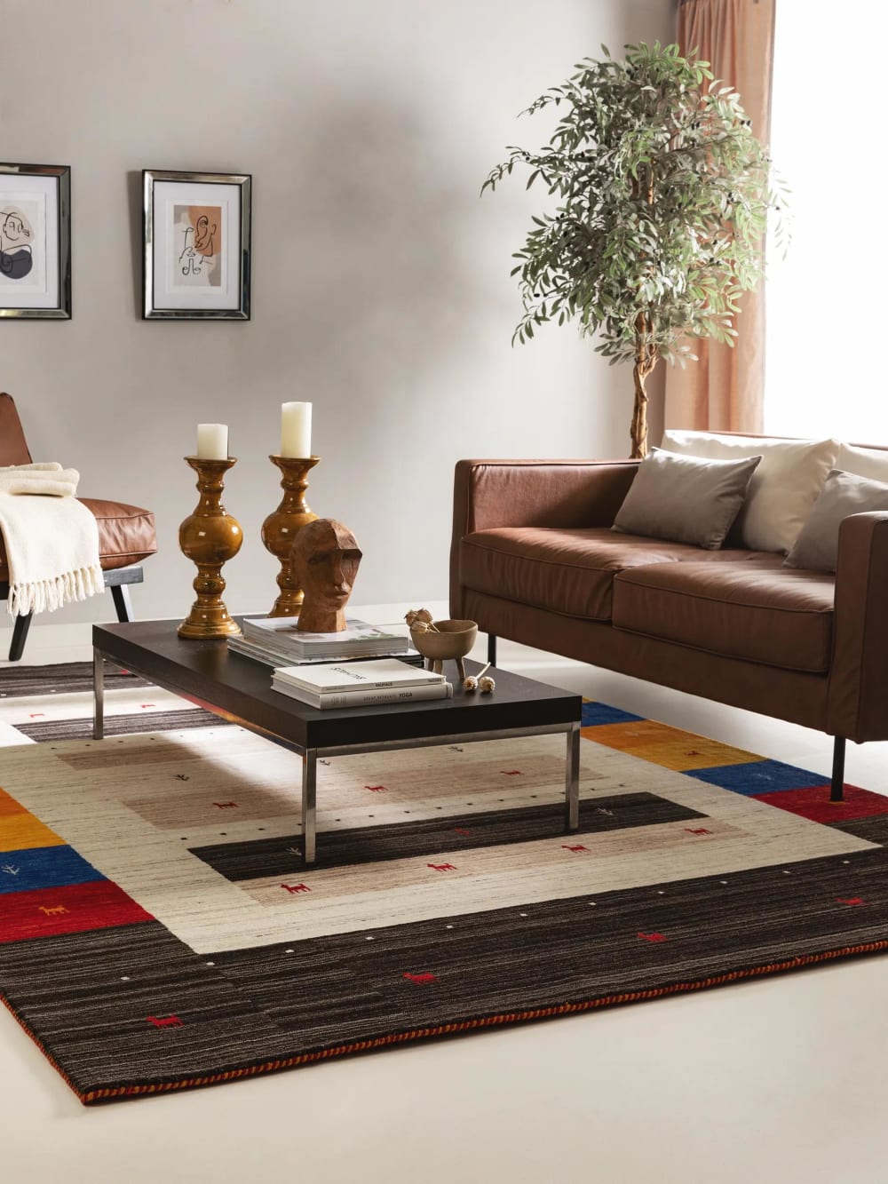 Tappeto di lana multicolor 120x170 - Benuta