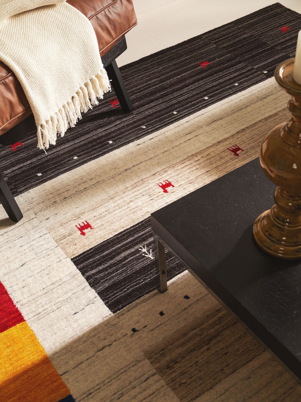Tapis de laine multicouleur 120x170 — vue 4