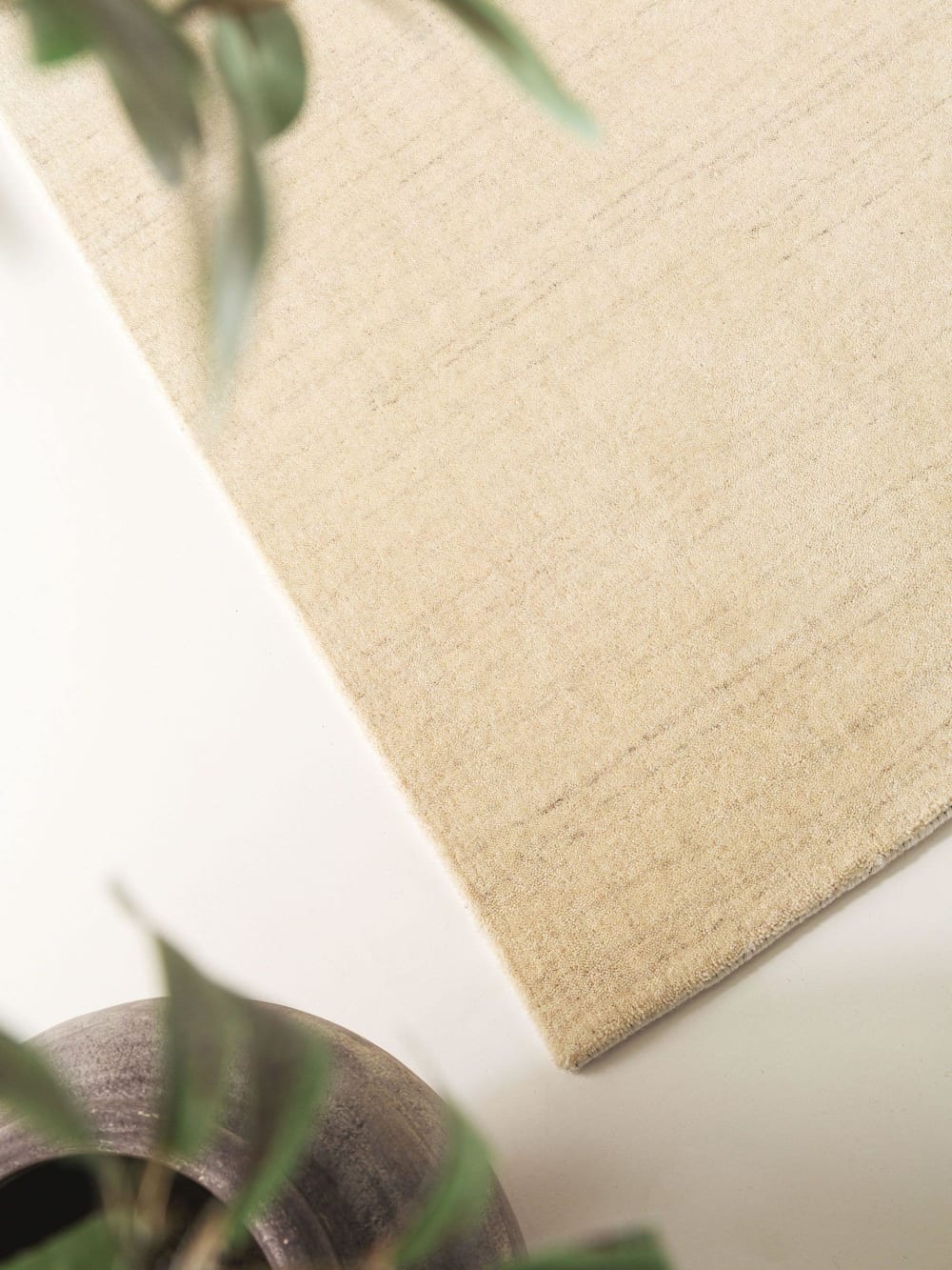 Tapis de couloir en laine crème 70x200 — vue 4