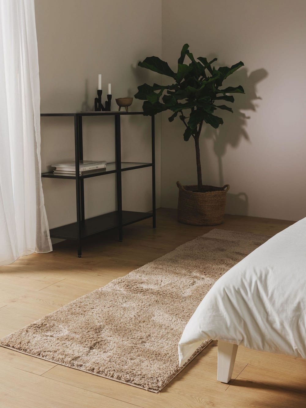 Tapis de couloir beige 80x240 — vue 3