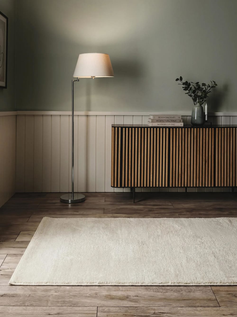 Tapis de couloir blanc 80x240 — vue 3