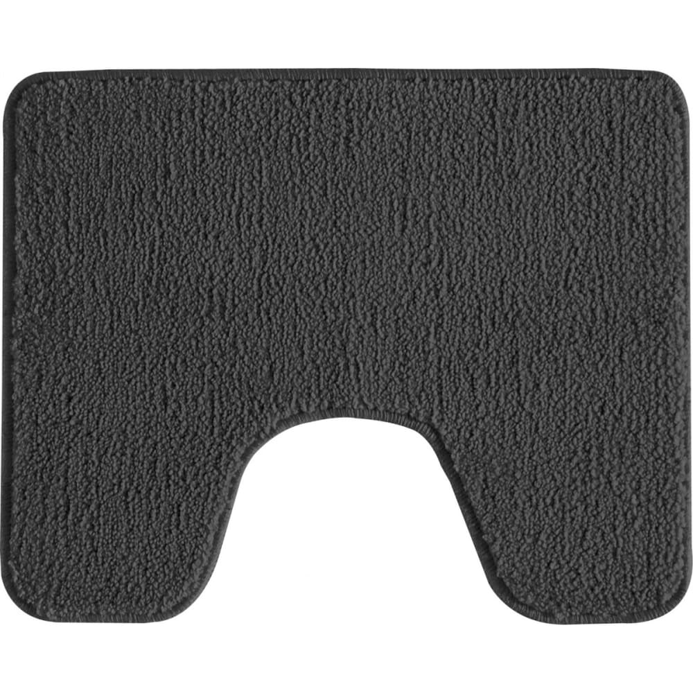 Tapis de toilette uni en polyester chocolat 50x40cm