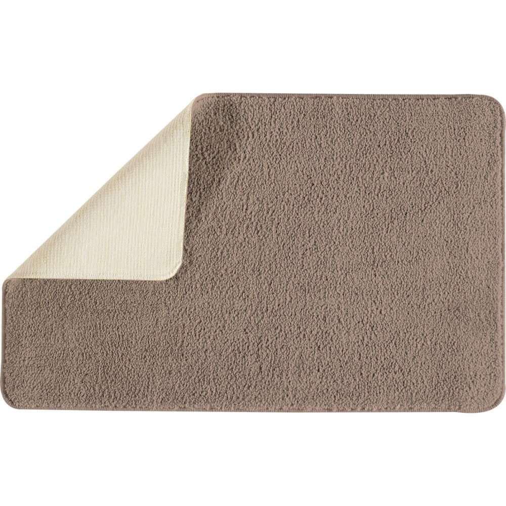 Guy Levasseur Tapis de bain uni 50x80 en polyester taupe 50x80cm style classique chic Certifié Oeko-Tex - Pes - Polyester