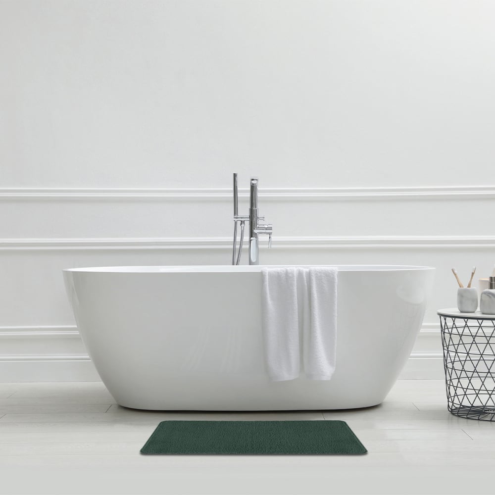 Tapis de bain uni 50x80 en polyester cactus 50x80cm - Maisons du Monde