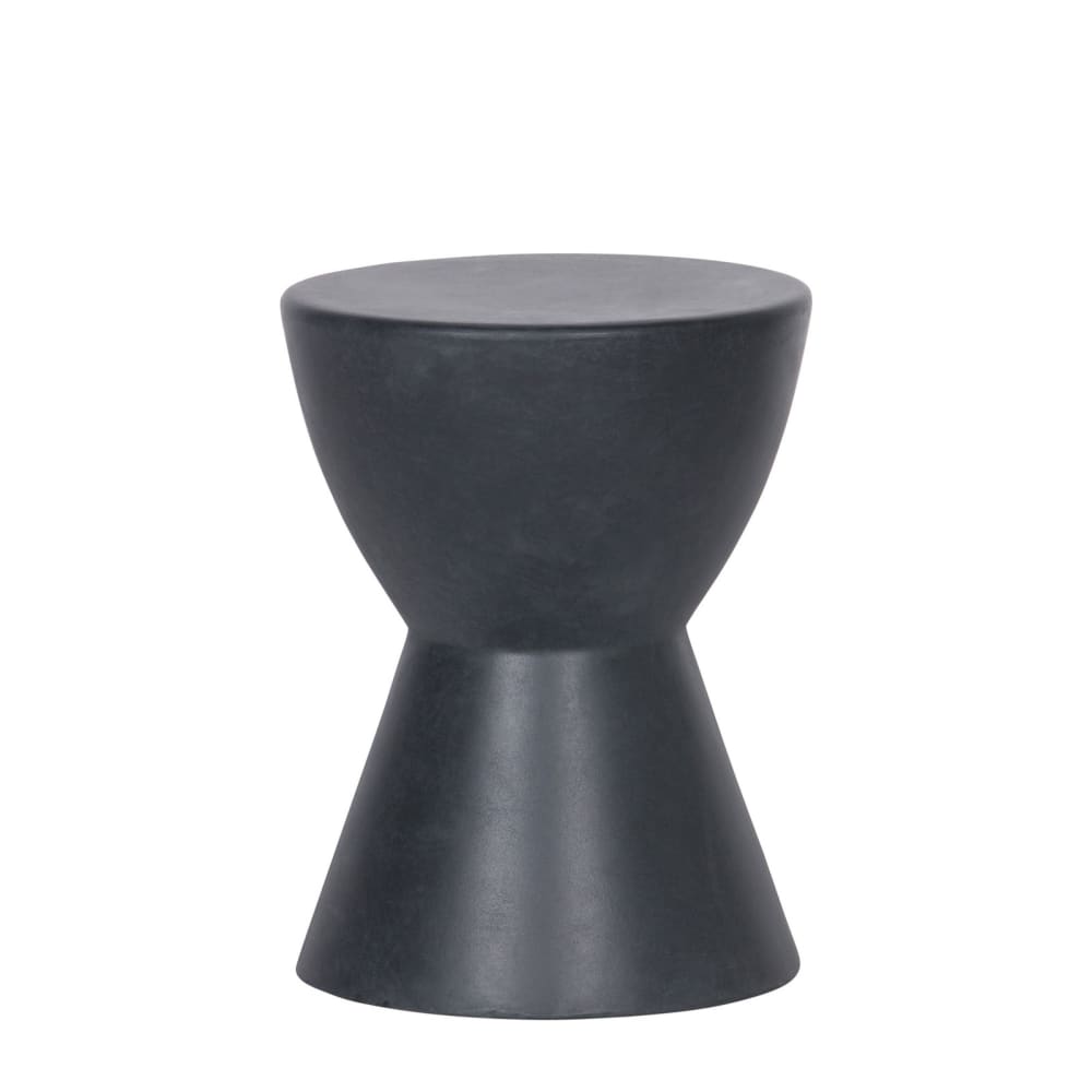 WOOOD Tabouret en fibre de verre anthracite style contemporain Gris Pvc - Poly Chlorure De Vinyle - 35x45x35cm