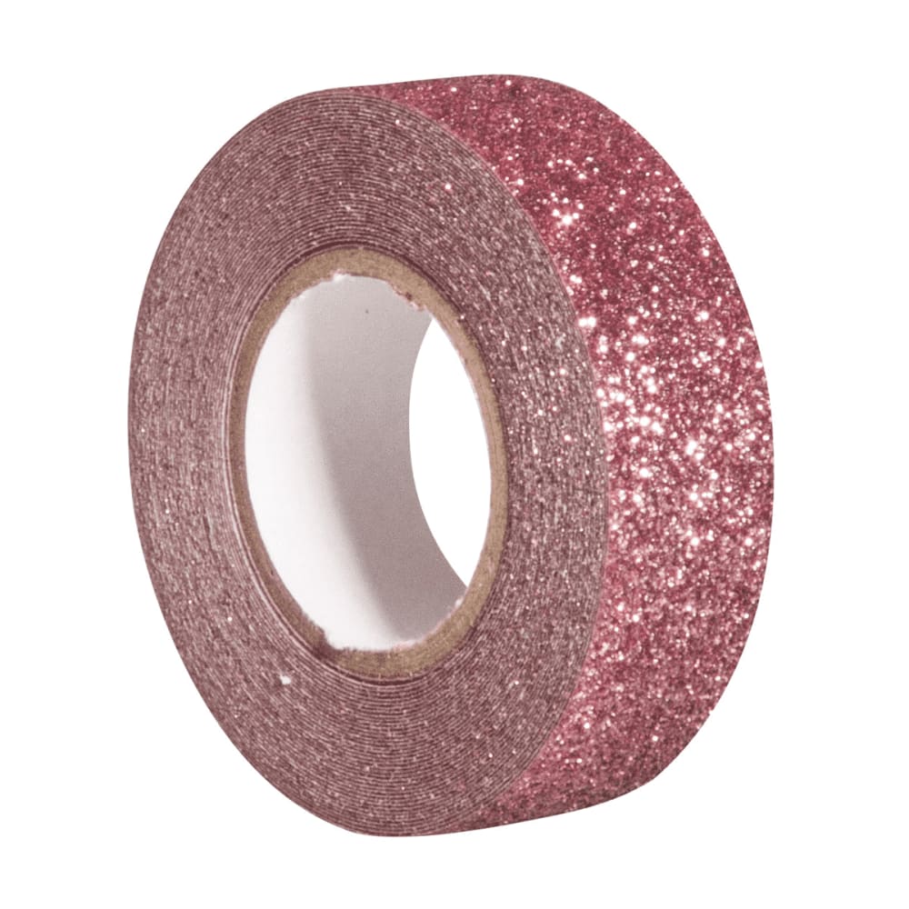 Youdoit Glitter tape vieux rose 5mx1,5cm - Papier