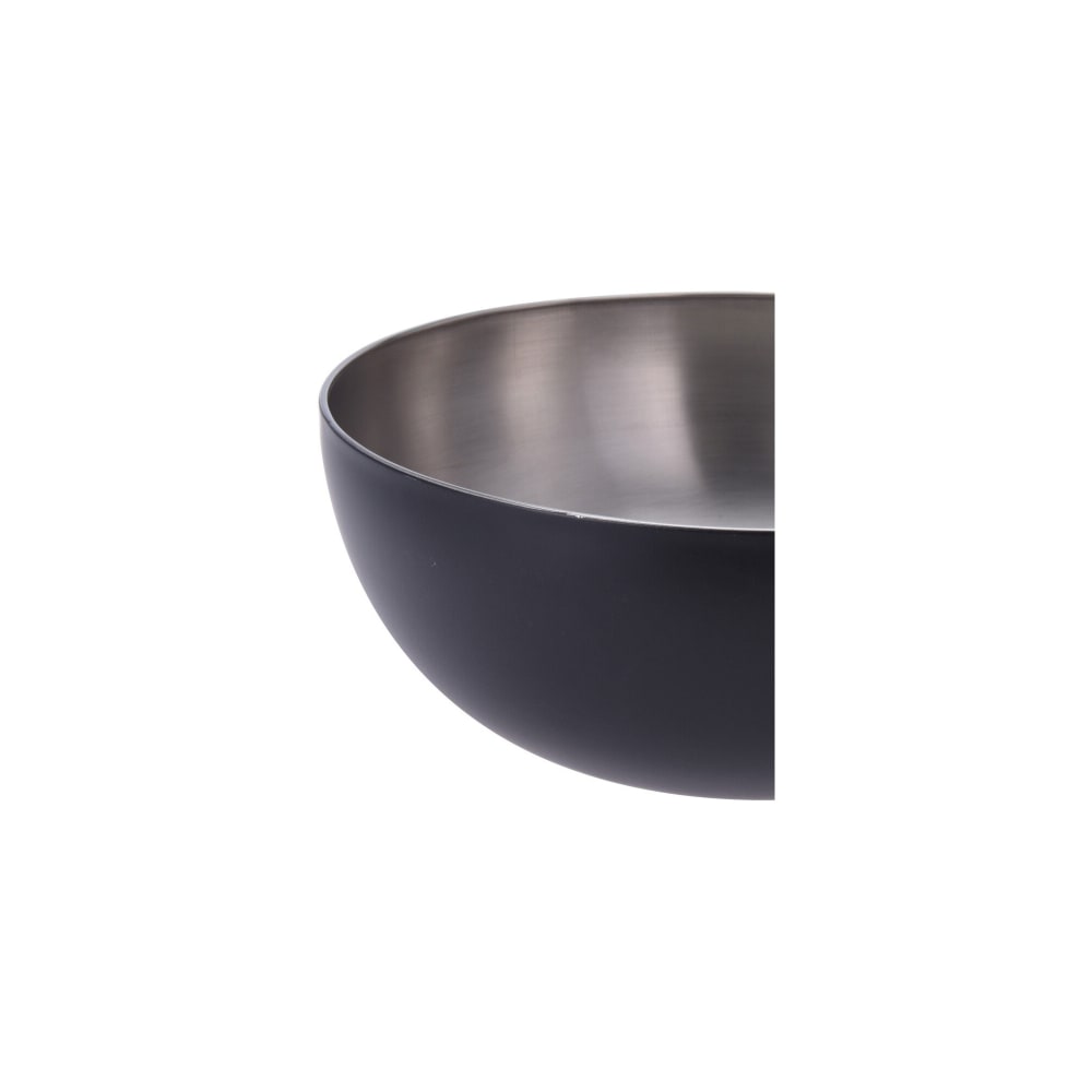 Bol préparation mélangeur inox noir cul de poule D24cm - Maisons du Monde