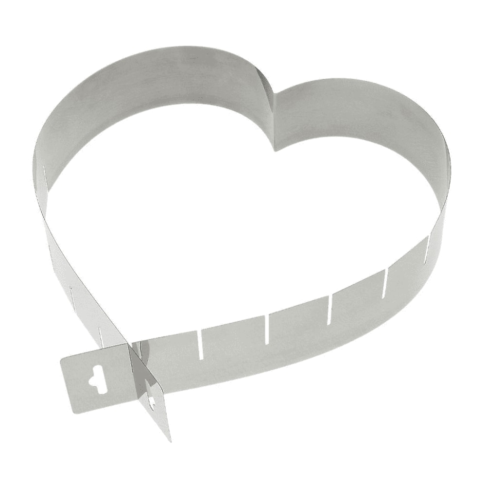 Youdoit Cadre à pâtisserie extensible coeur Argenté Acier