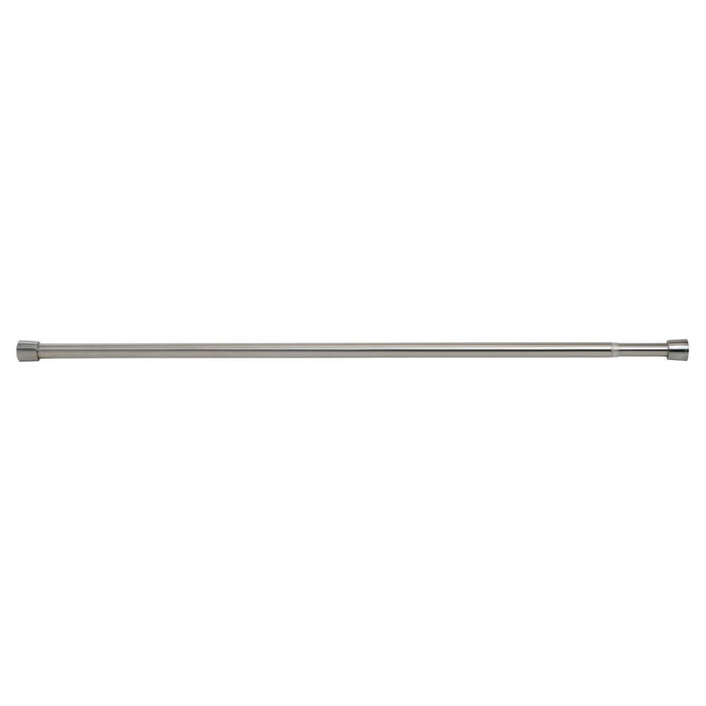 IDesign Barre pour rideau de douche extensible couleur argent 127 - 221 cm style classique chic Argenté Métal