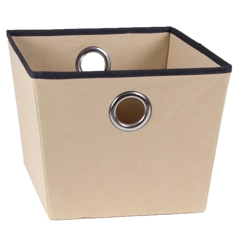 Calicosy Corbeille beige en tissu avec oeillet