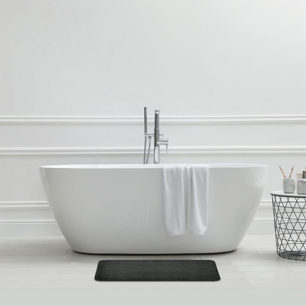 Tapis de bain à mémoire de forme en polyester 50x80cm - Maisons du Monde