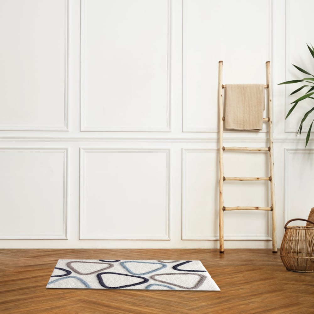 Tapis de bain triangle coton tufté 50x80cm - Maisons du Monde
