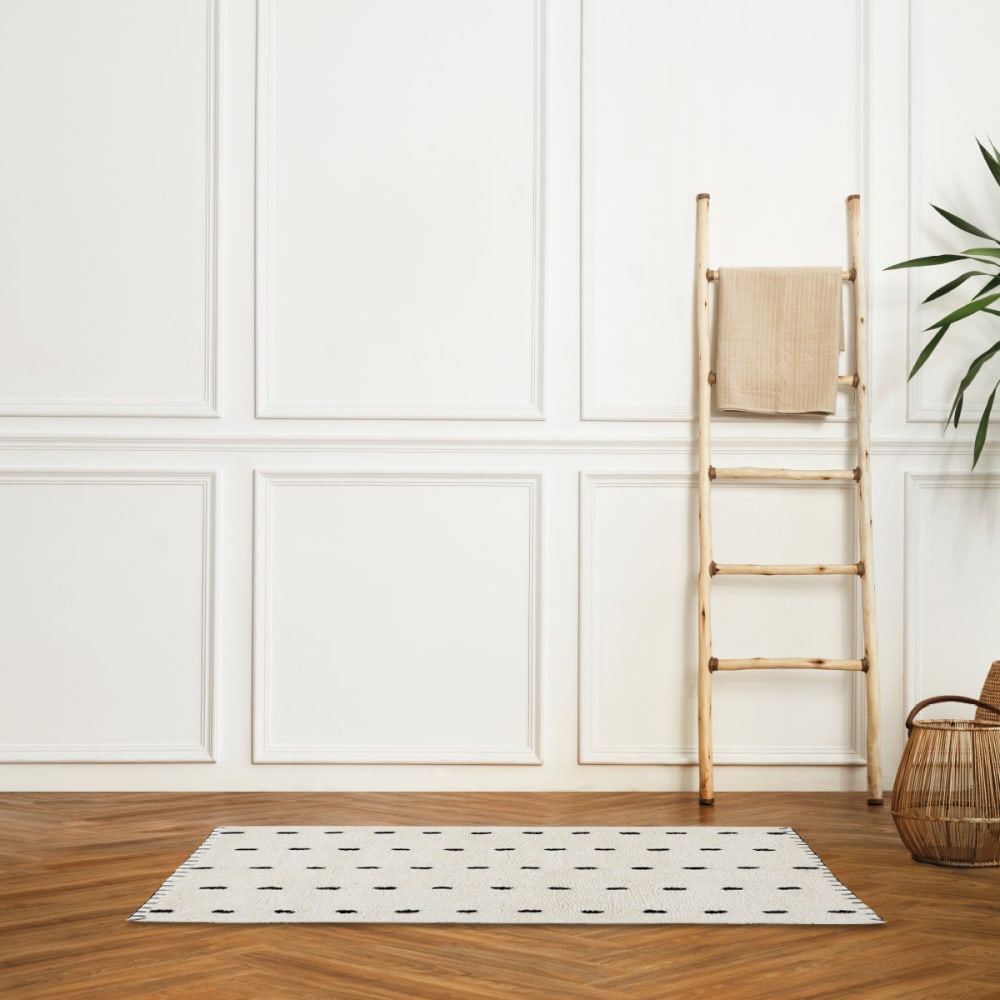 Tapis déco coton tufté point de cheval 60x120cm — vue 3