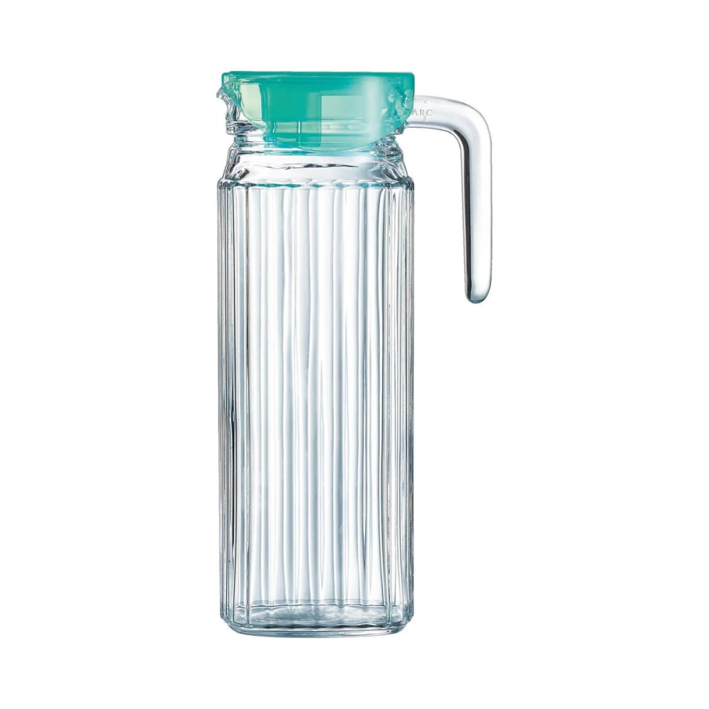 Broc en verre ultra transparent avec bec 1,1L